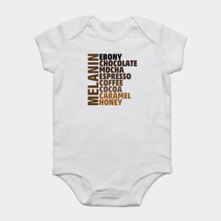 Melanin - shades of beauty Baby Bodysuit